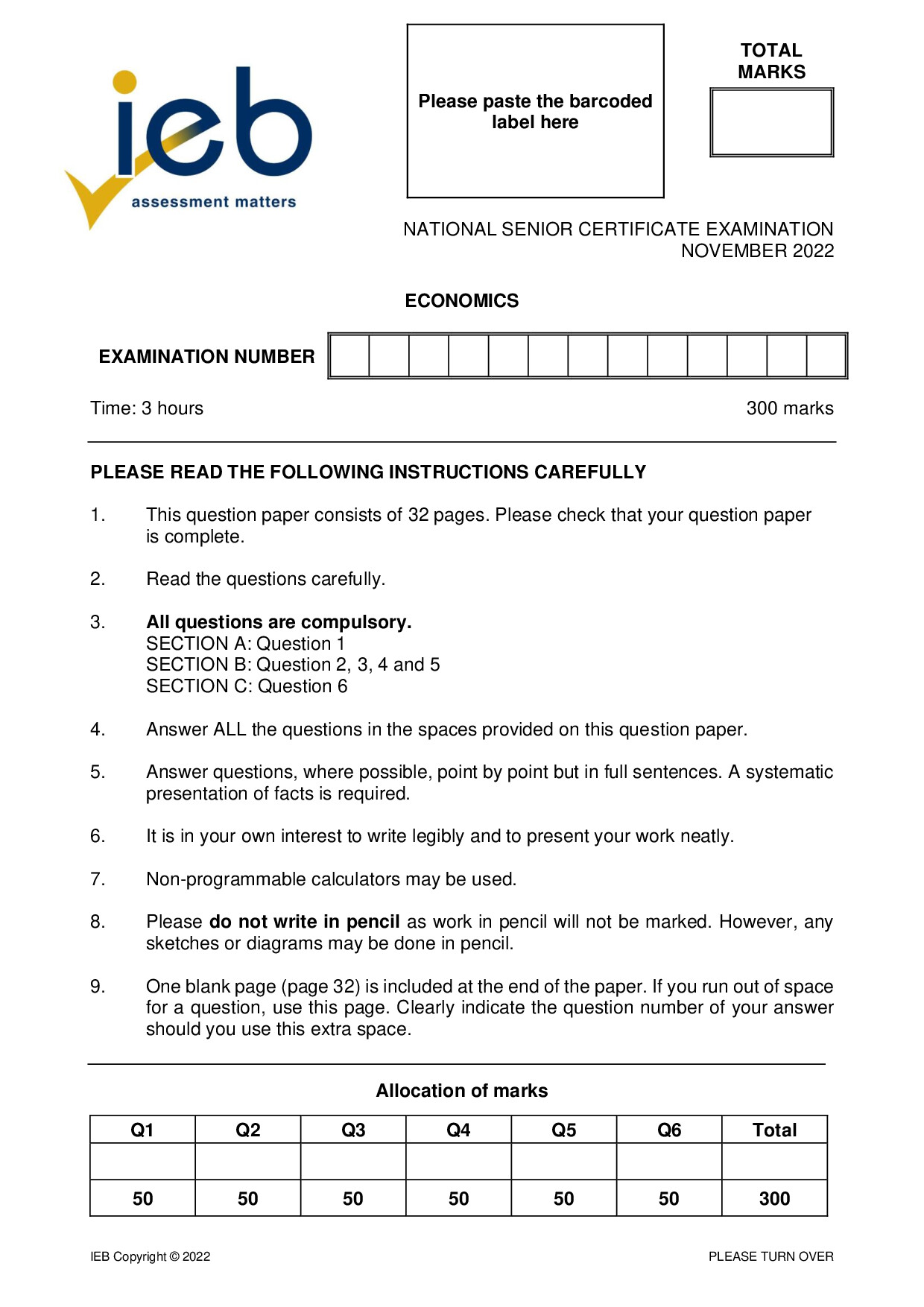 Preview of Economics 2022 Gr12