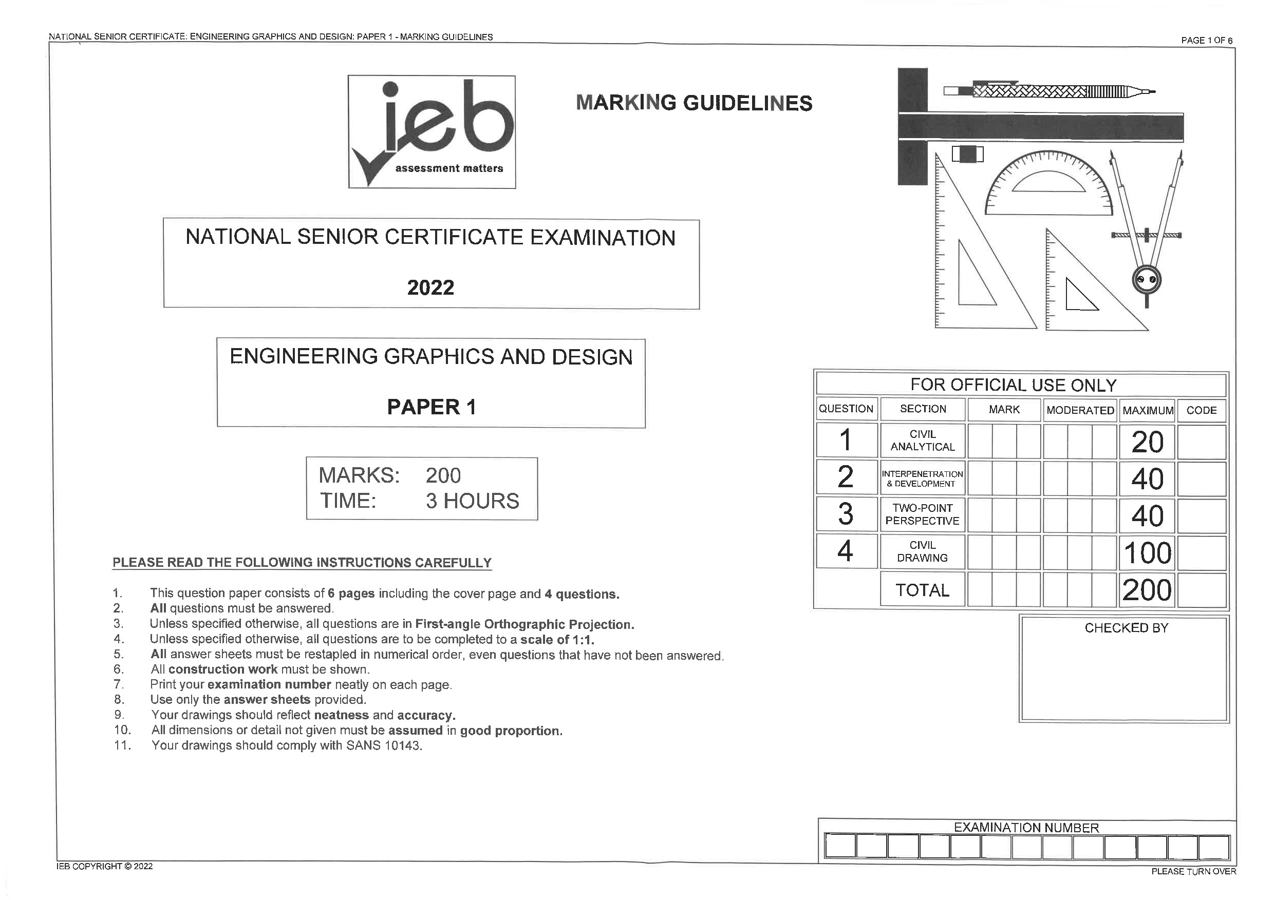 Preview of EGD P1 Memo Gr12