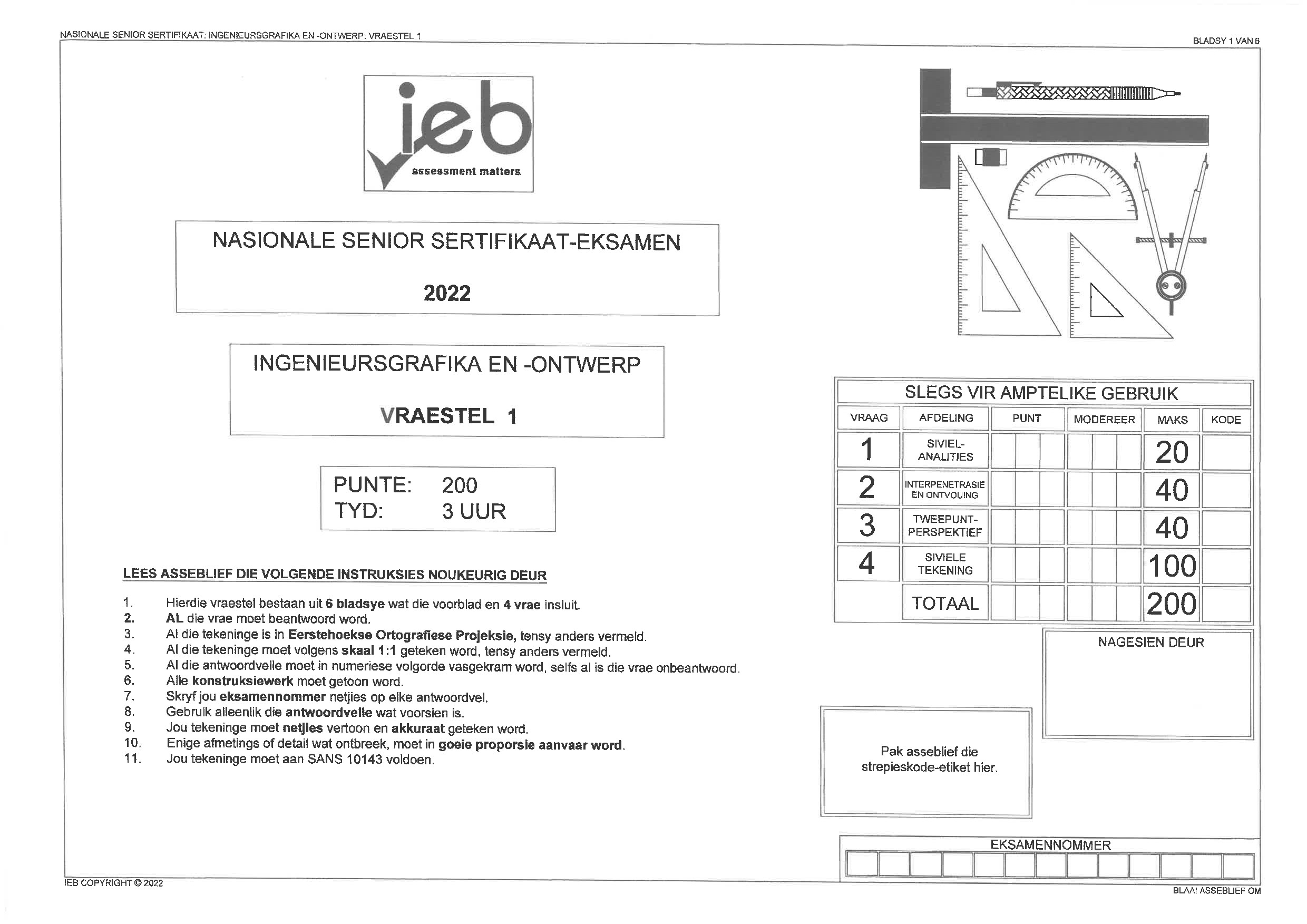 Preview of Engineering Graphics and Design Paper 1 Afr Gr12
