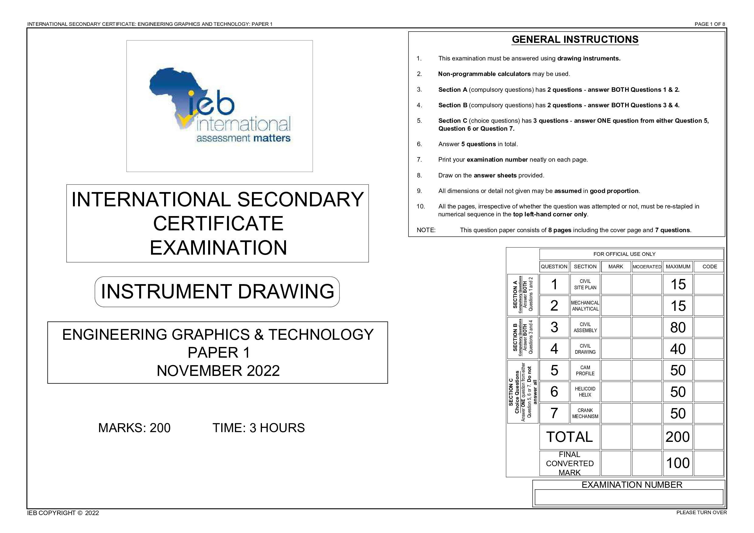 Preview of ISC EGT Paper One   English Gr12