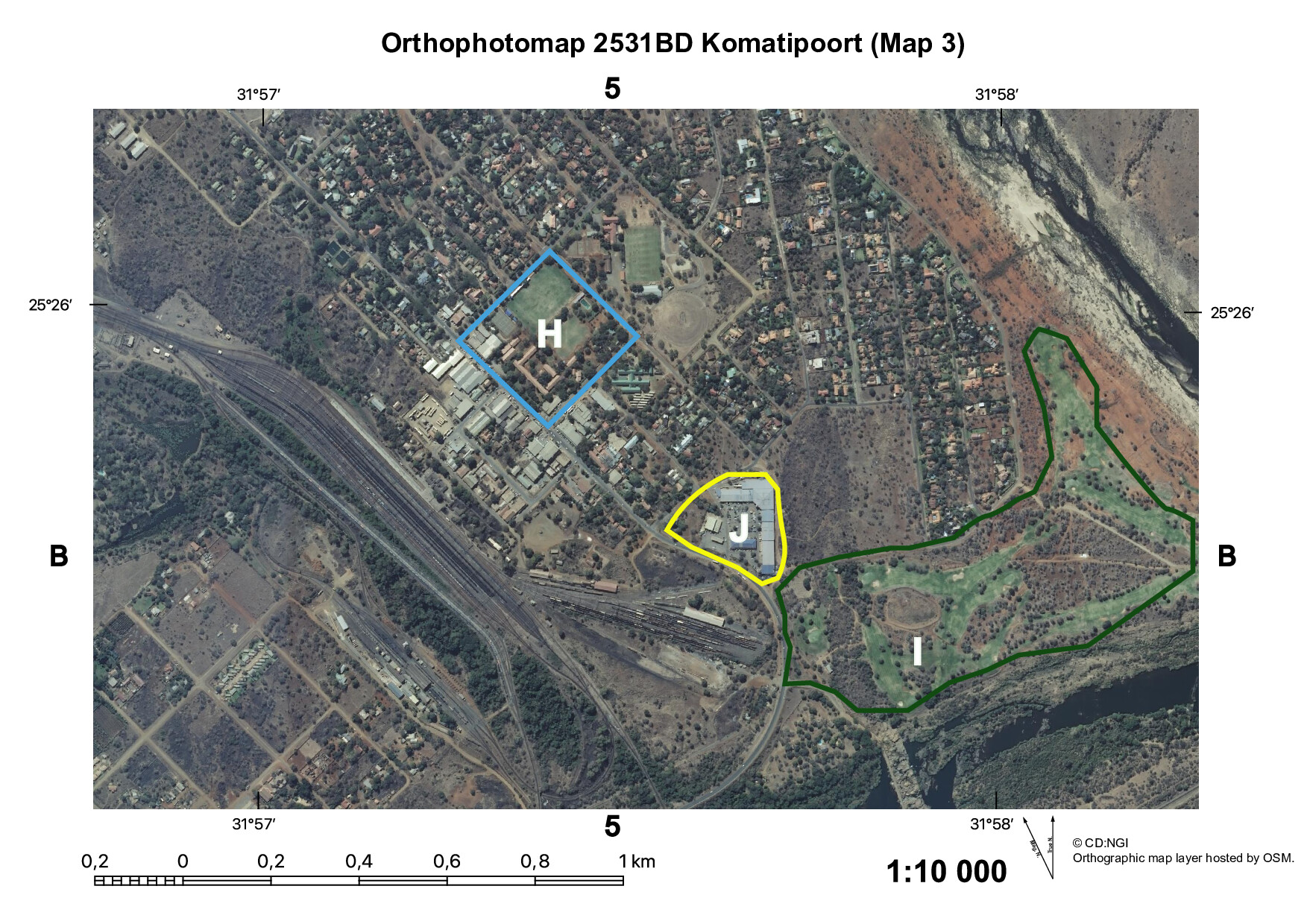 Preview of ISC Geo Map 3 Orthophoto Komatipoort Gr12