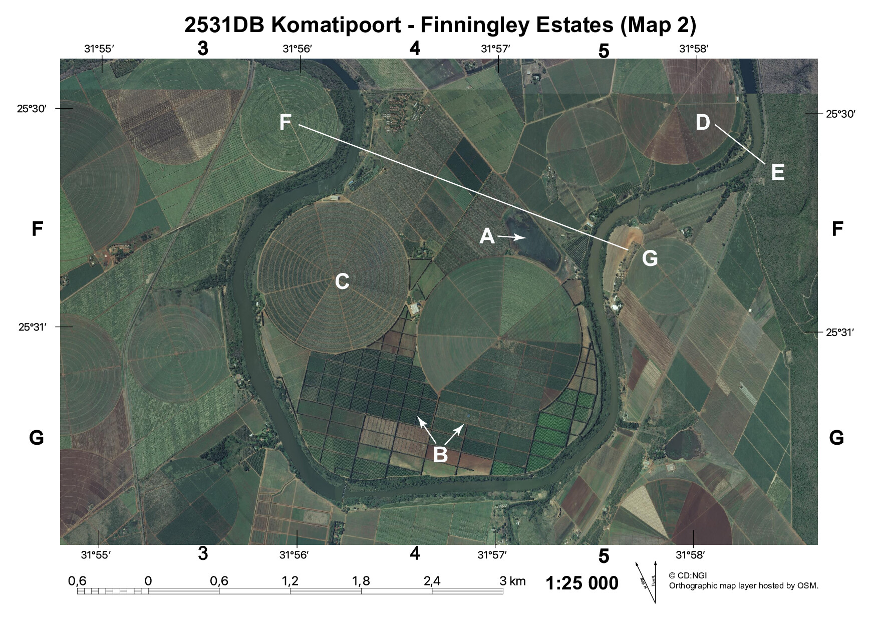 Preview of ISC Geo Map 2 Photo Finningley Estates Gr12