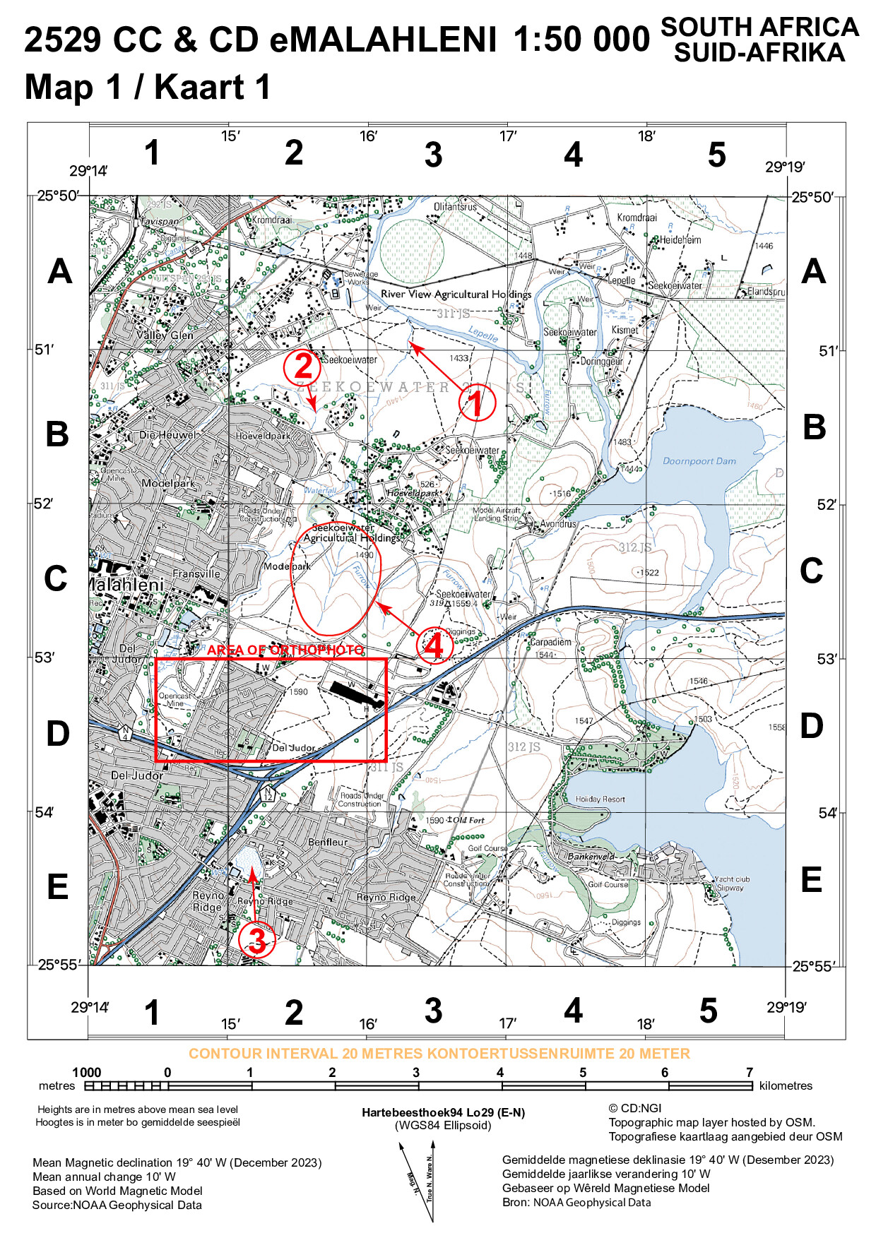 Preview of ISC Geography P2 2024 eMalahleni Topo Map protected PE Gr12
