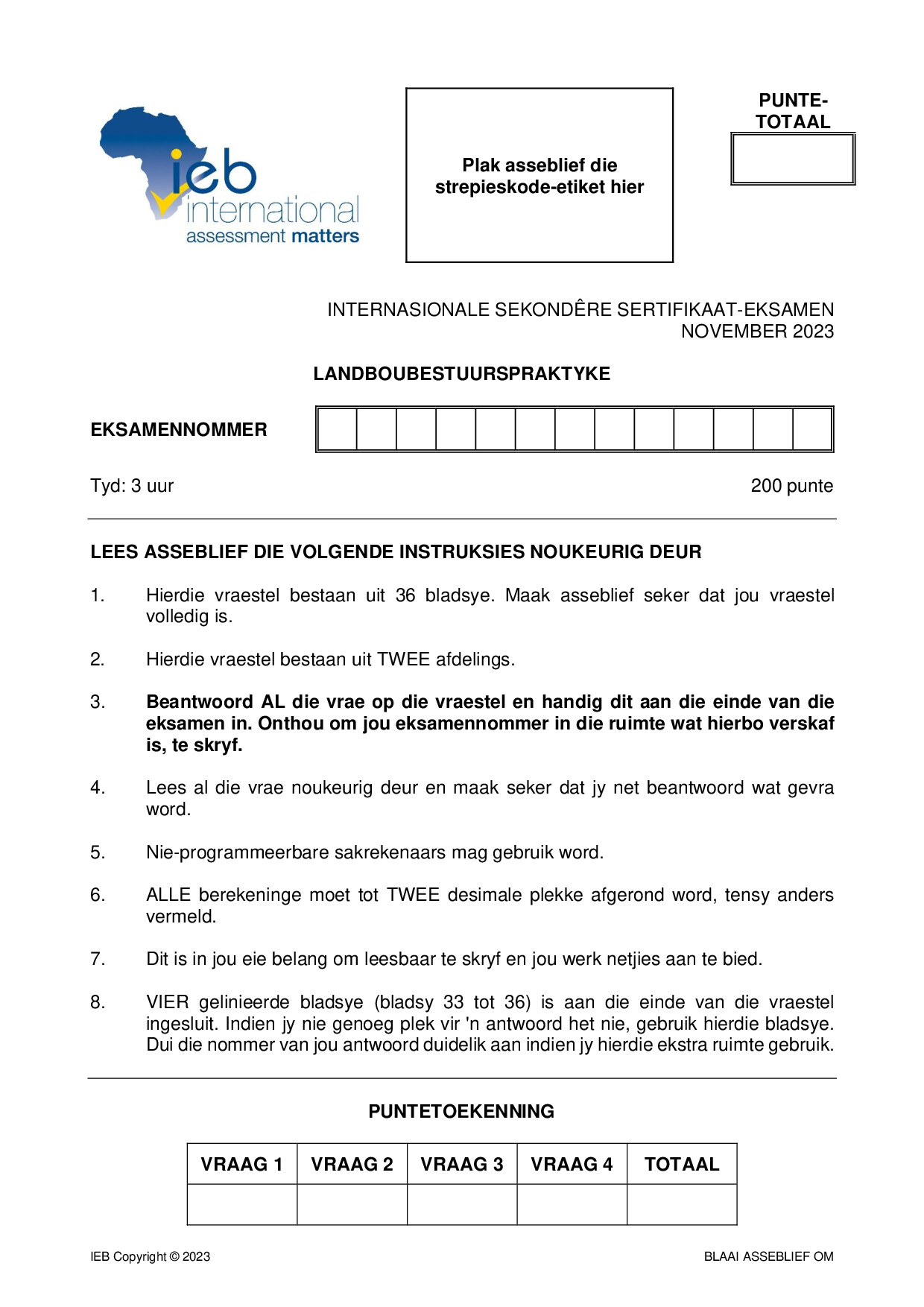 Preview of ISC Agricultural Management Practices 2023 Afr Gr12