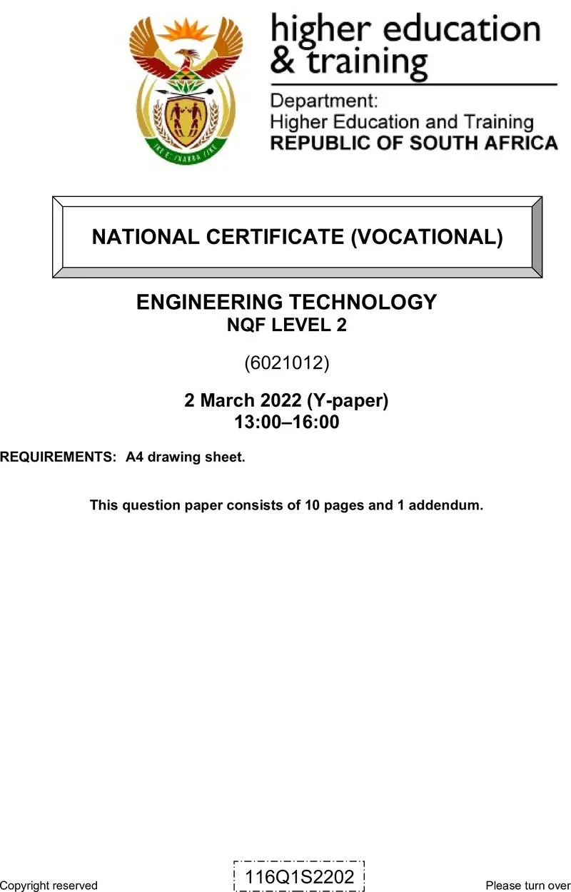 Technology L2 QP Feb 2022 Van Zyl S preview