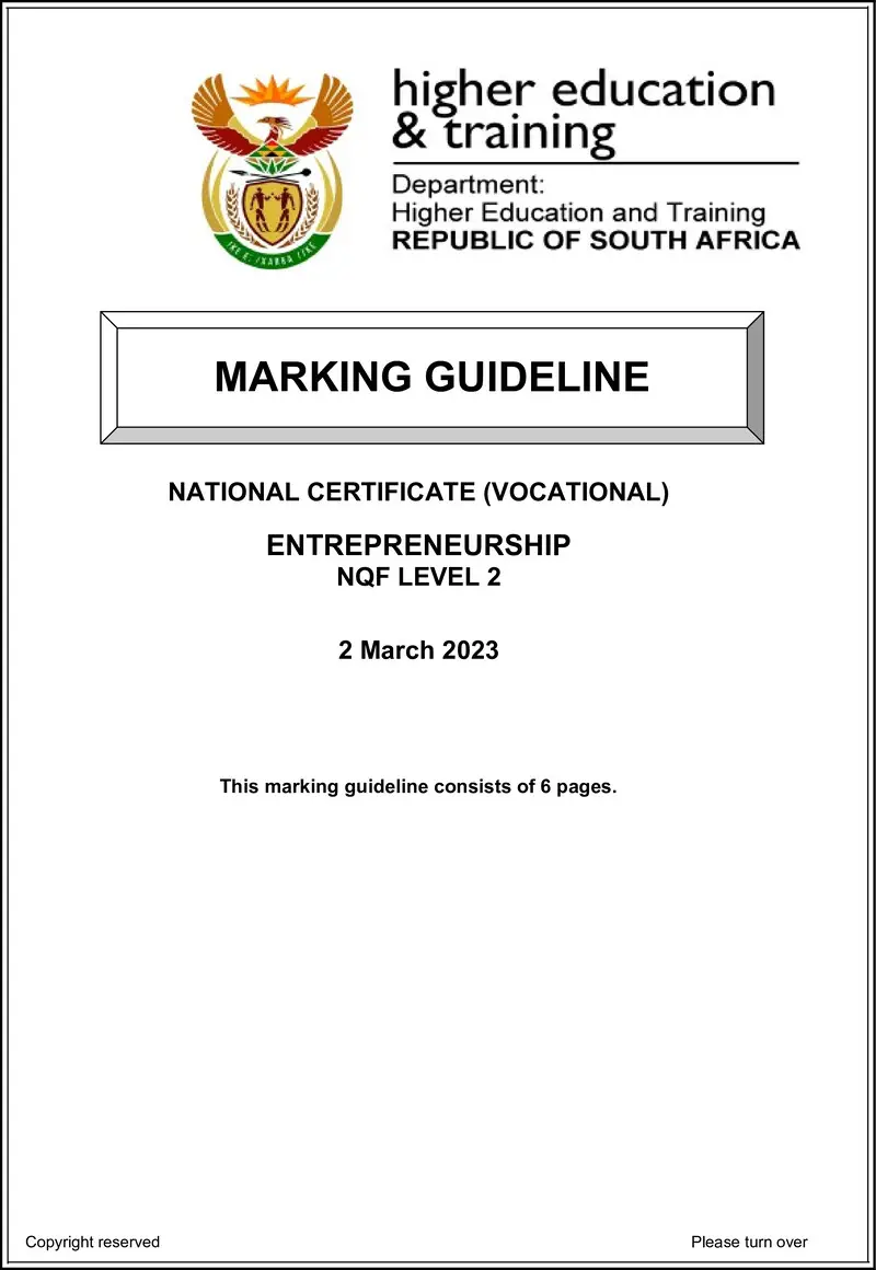 Entrepreneurship L2 Supp Mg Feb 2023 Signed Off