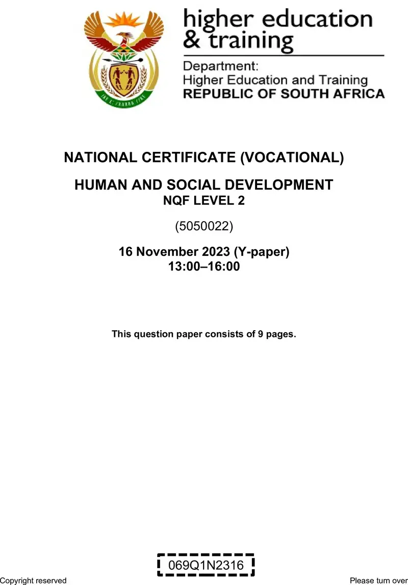 Nc1480 Human And Social Development L2 QP Nov 2023 Signed Off