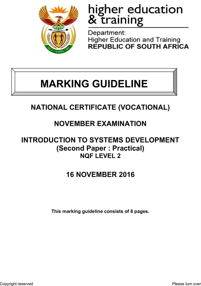 Nc1580 Introduction To Systems Development L2 P2 Memo Nov 2016 Signed Off 0609