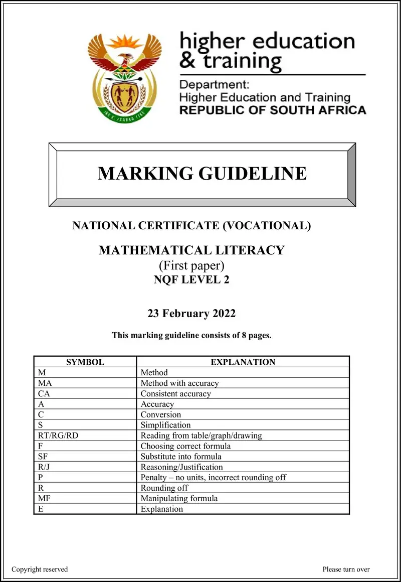 Mathematical Literacy L2 P1 Mg Supp Feb 2022 Signed Off