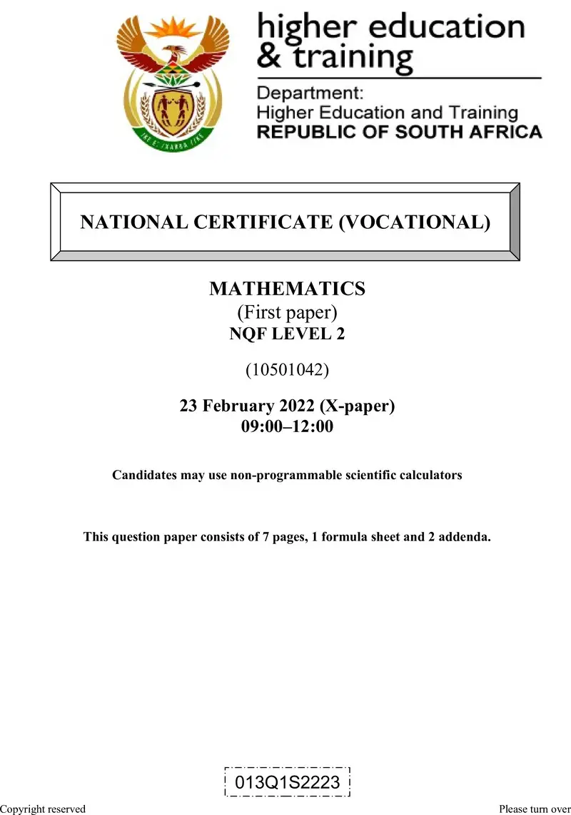 L2 P1 QP Supp Feb 2022 preview