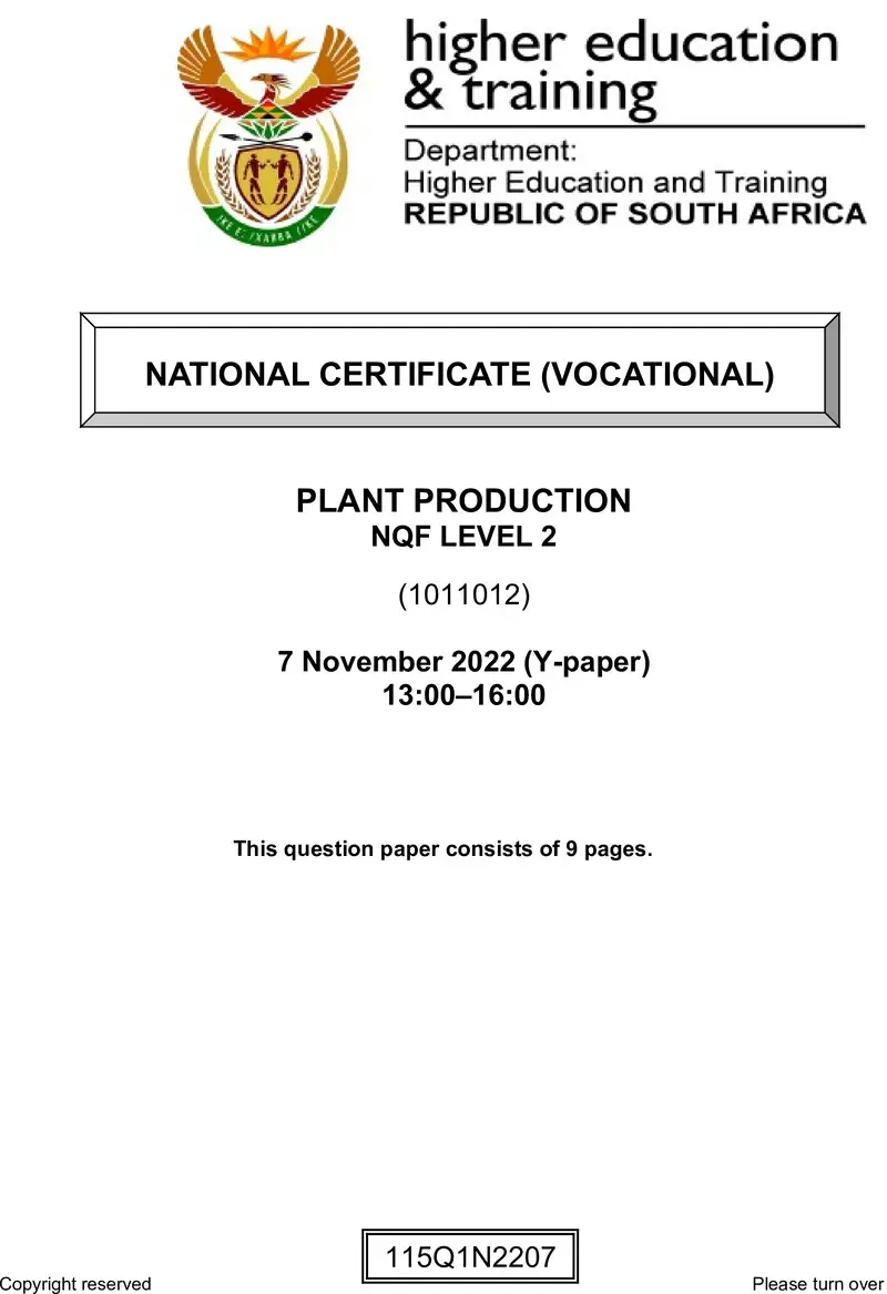 Plant Production L2 Nov QP 2022 Edited Fopma preview