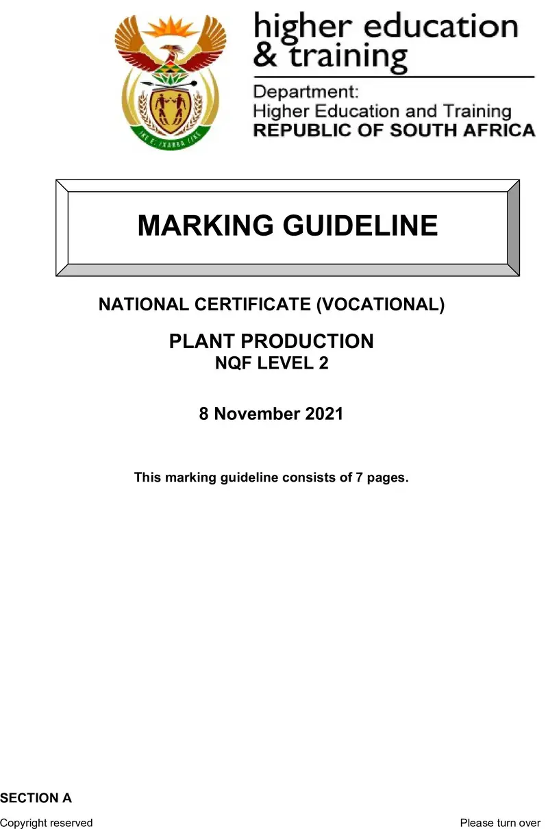 Plant Production L2 Nov Memo 2021 002 Edited Lp