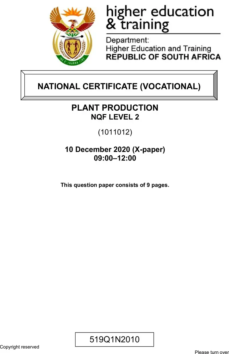 Production L2 QP Nov 2020 preview