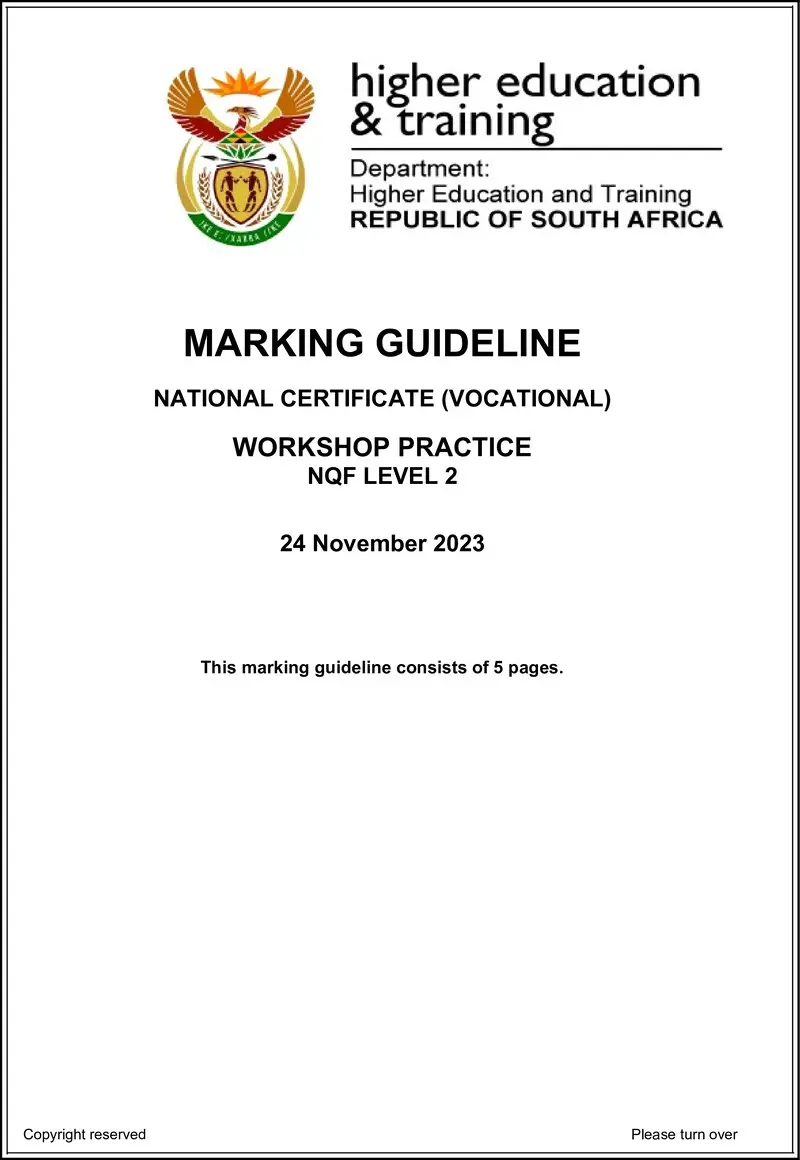 Nc3010 Workshop Practice L2 Memo Nov 2023 Signed Off