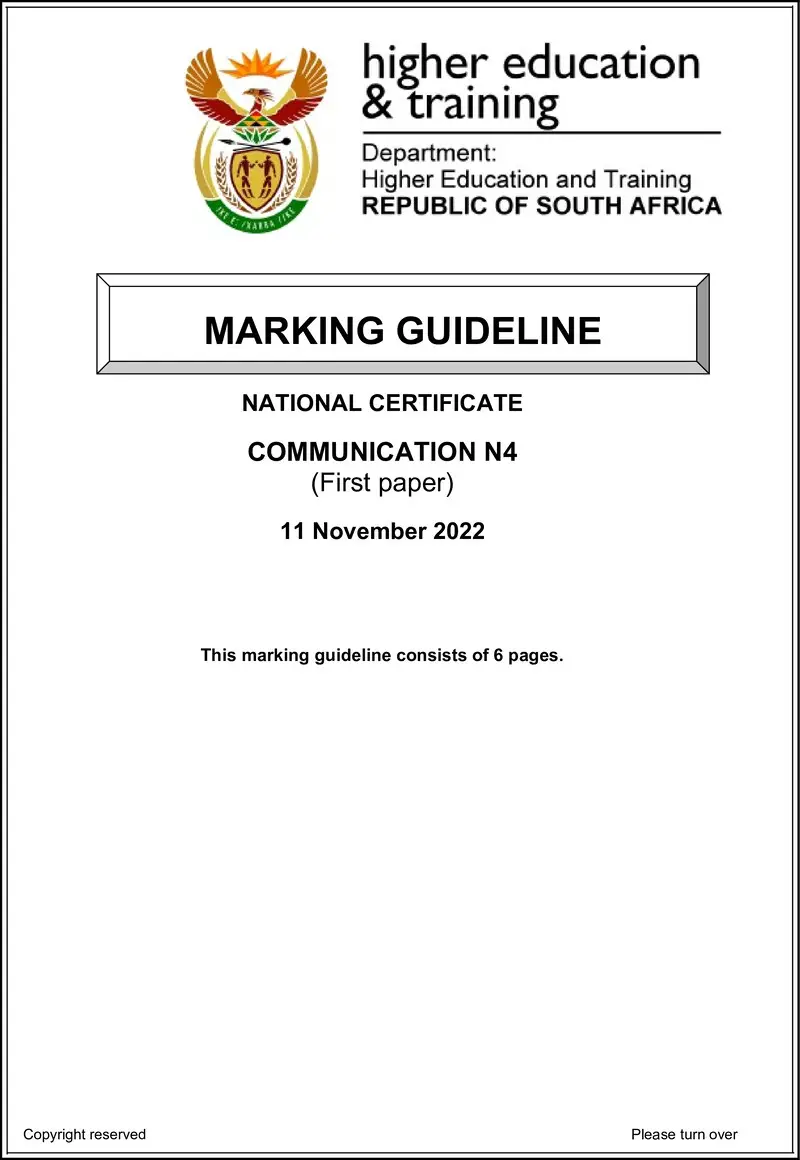 N4 P1 MEMO Nov 2022 preview