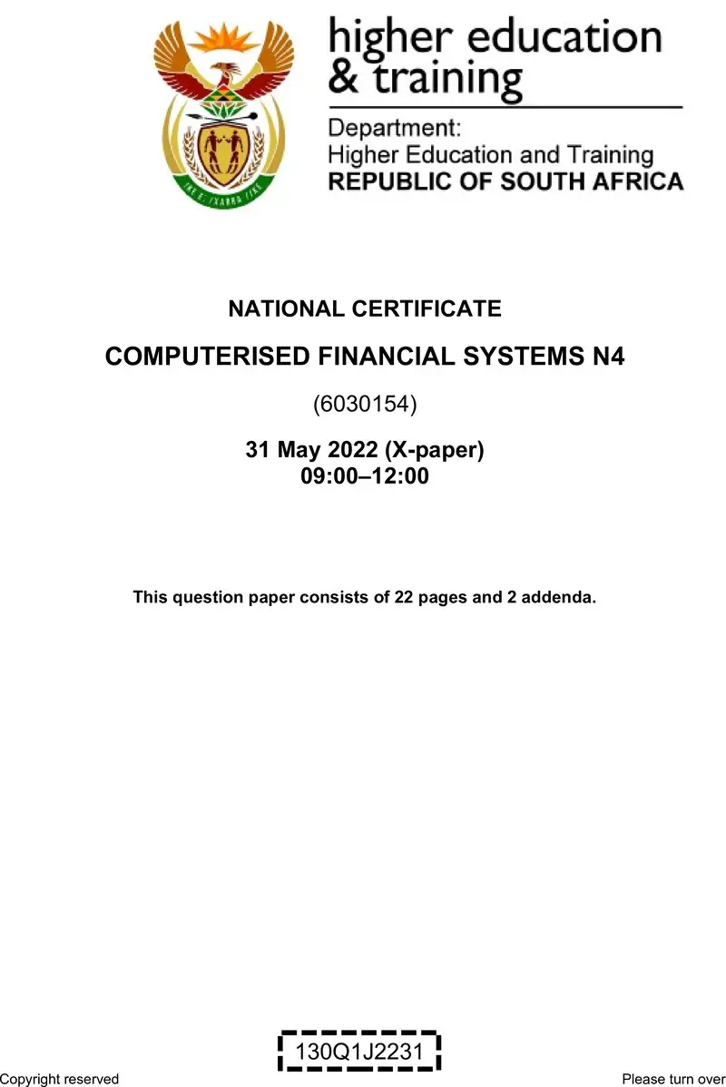 Financial Systems N4 QP Jun 2022 Edited Fopma preview