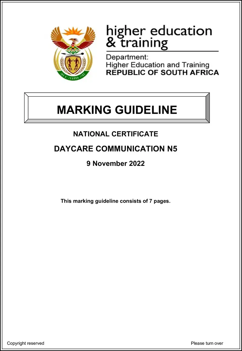 Communication N5 Nov MEMO 2022 preview