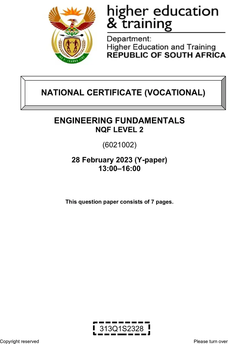 Engineering Fundamentals L2 QP Supp Feb 2023 Kapp