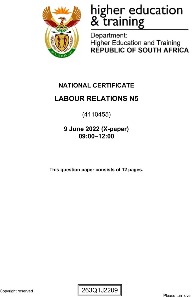 Relations N5 QP June 2022 De Jager preview