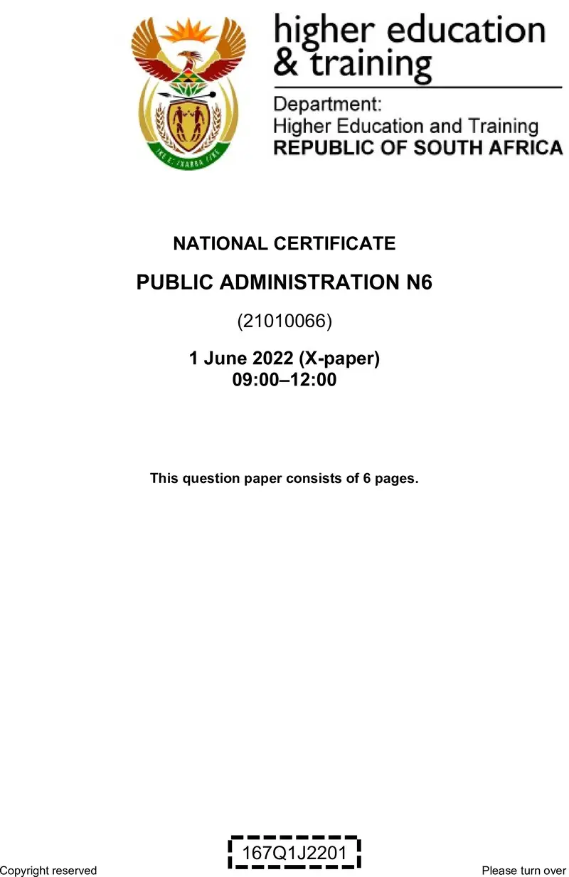 Public Administration N6 June QP 2022 Edited Gerber