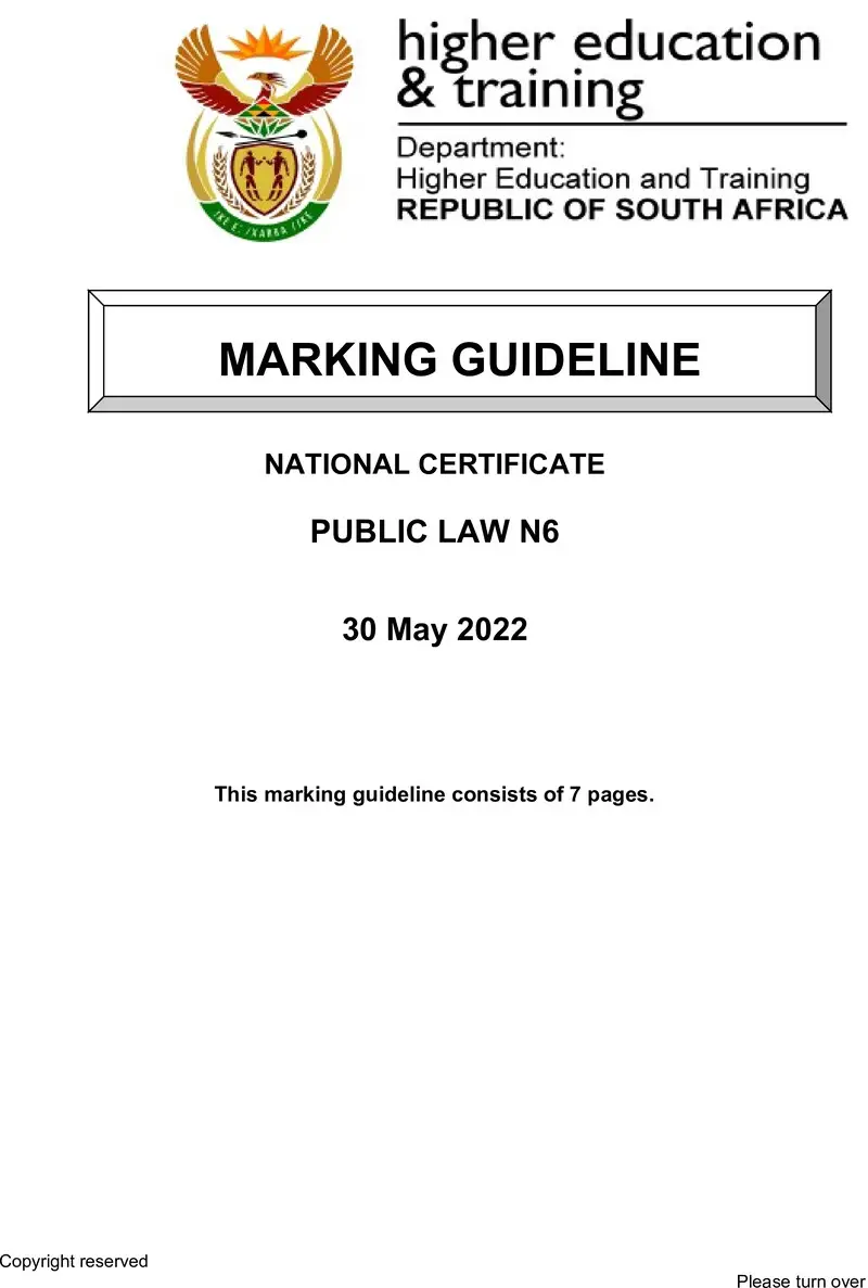 Public Law N6 Memo June 2022