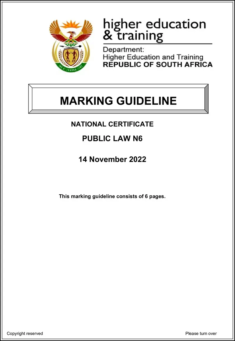 Public Law N6 Nov Memo 2022