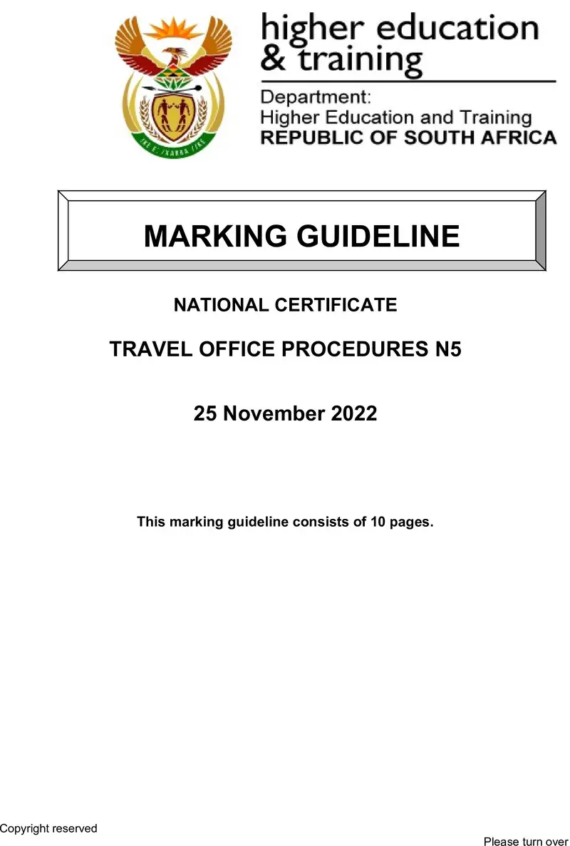 Travel Office Procedures N5 Memo Nov 2022 Edited