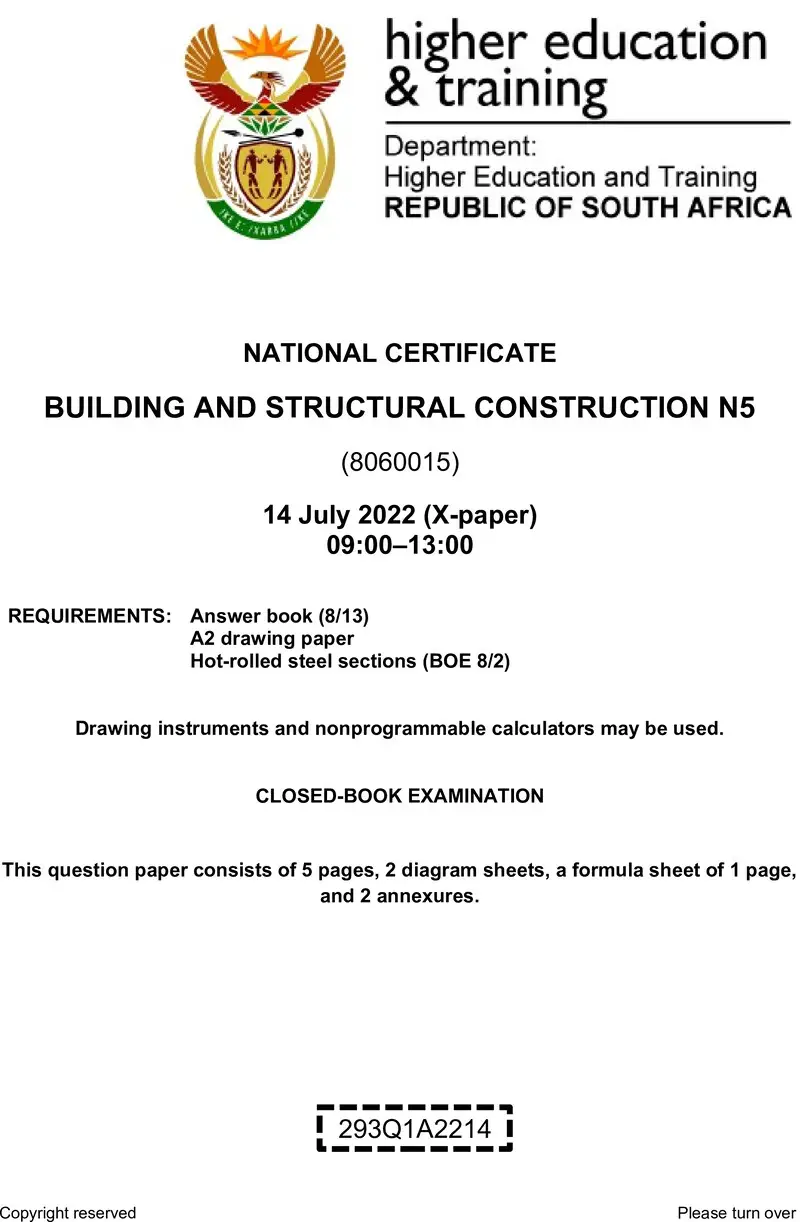 T140 Building And Structural Construction N5 QP Aug 2022 Edited
