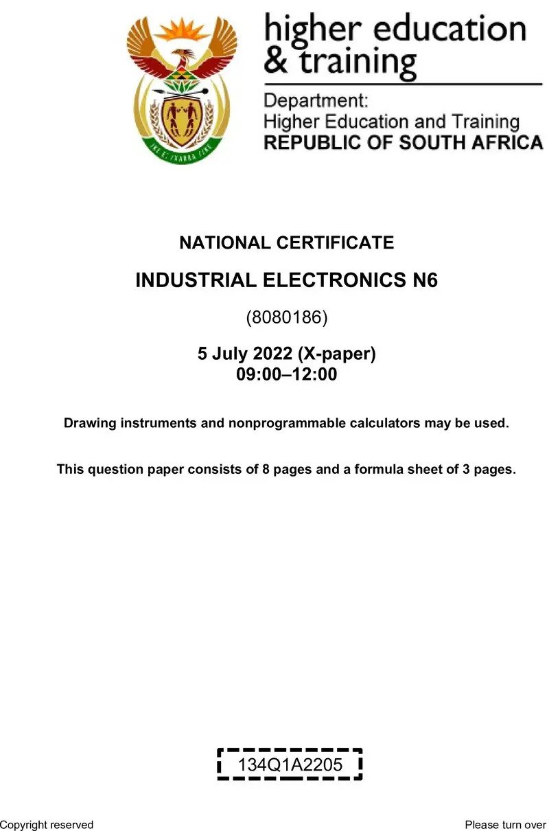 Electronics N6 QP Aug 2022 preview