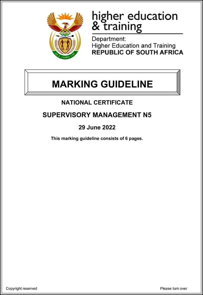 T1700 Supervisory Management N5 Memo Aug 2022