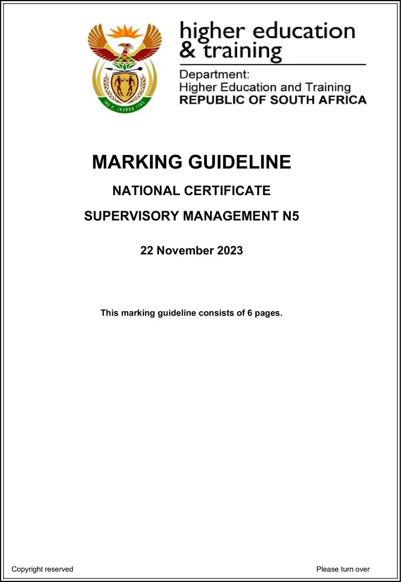 T1700 Supervisory Management N5 Nov Memo 2023