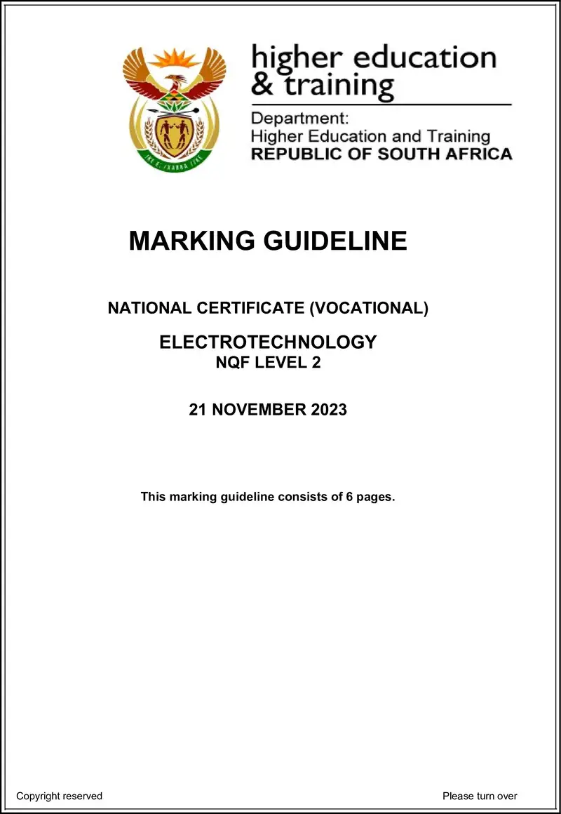 Nc1000 Electrotechnology L2 Memo Nov 2023