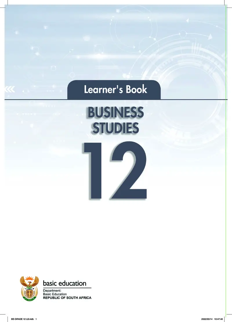 Business Studies Learner Book