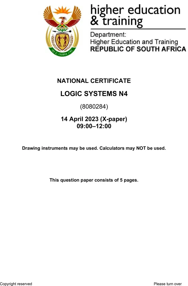 T940 Logic Systems N4 QP April 2023 Ed