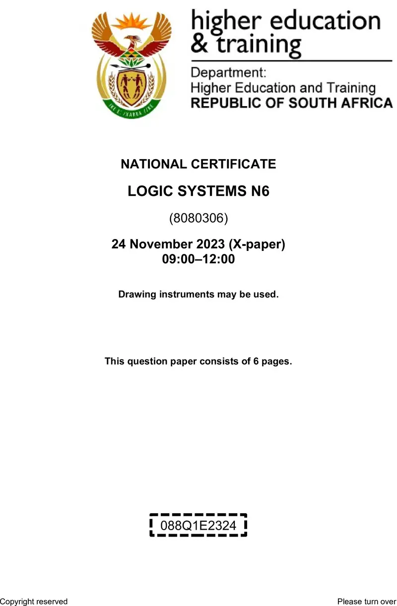 T960 Logic Systems N6 QP Nov 2023 Ed