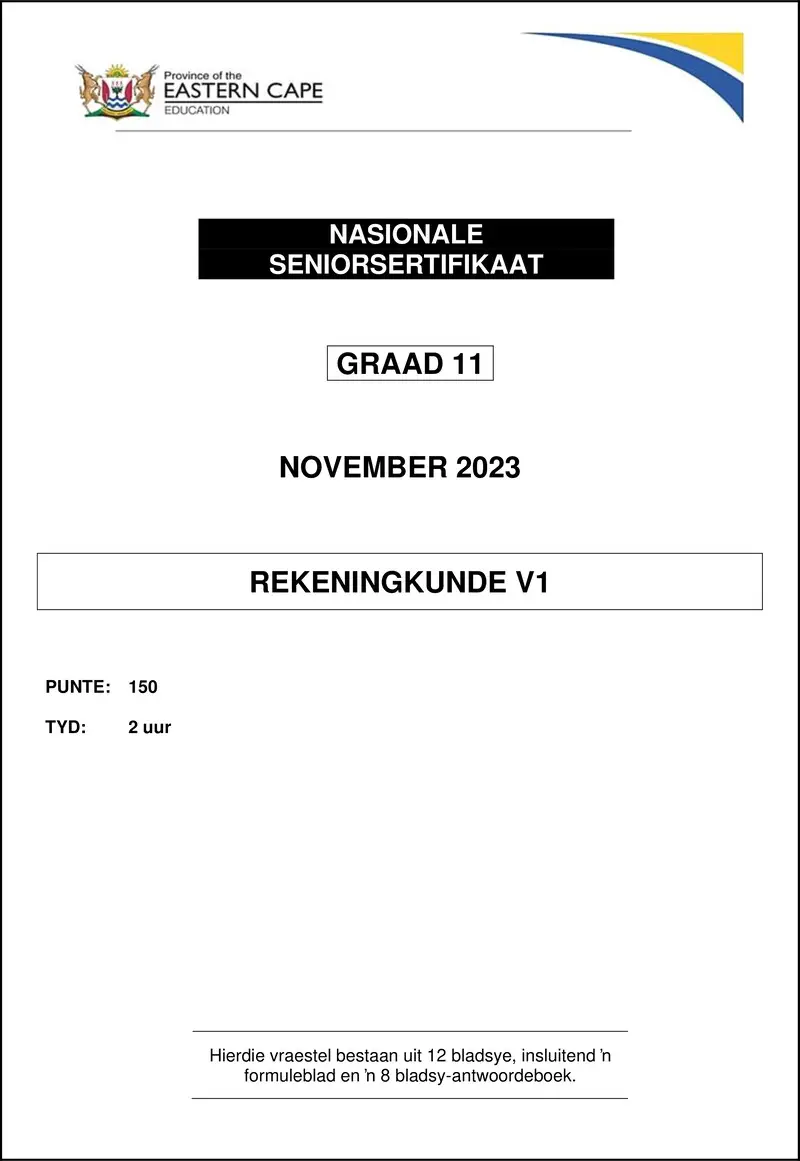 Grade 11 Accounting past paper 2023 – accounting p1 gr11 qp nov 2023 afr final 1