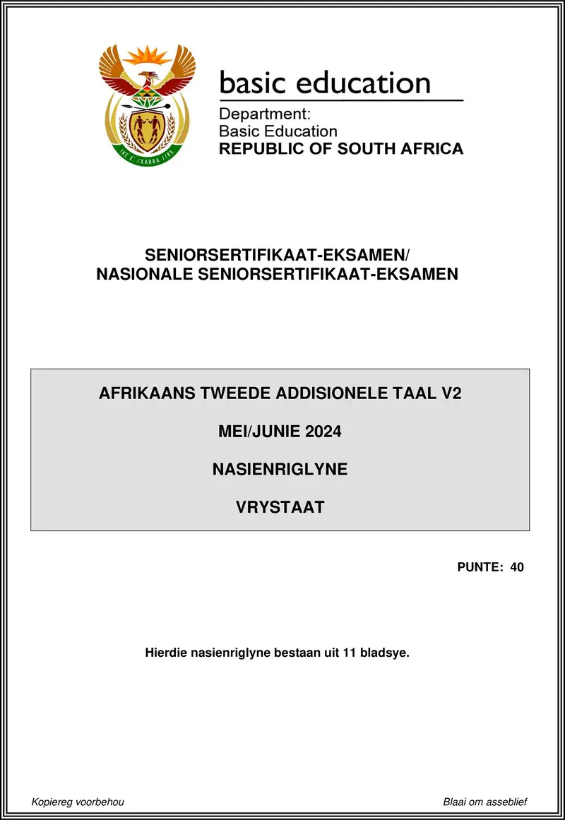 Afr Sal P2 May June 2024 Mg Free State