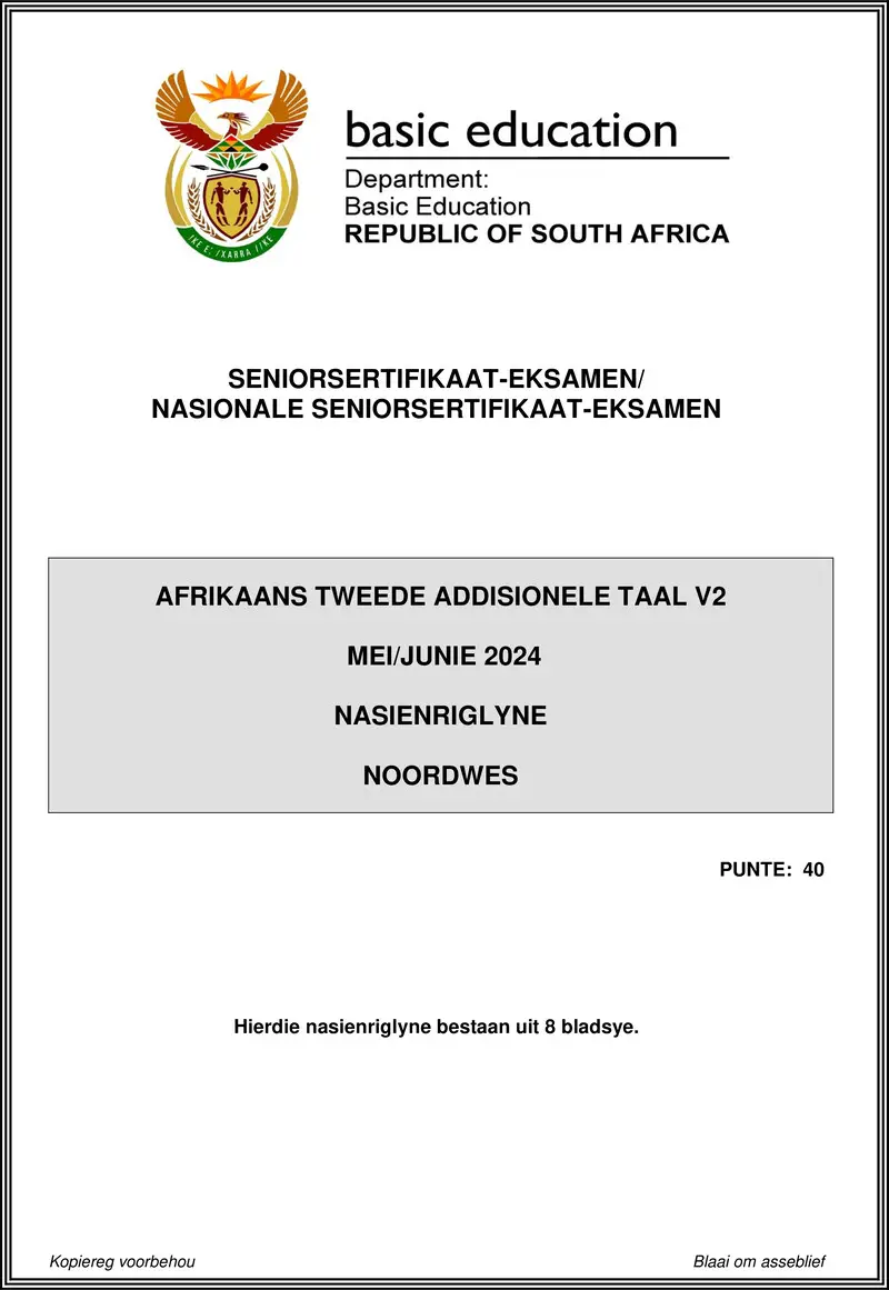 Afr Sal P2 May June 2024 Mg North West