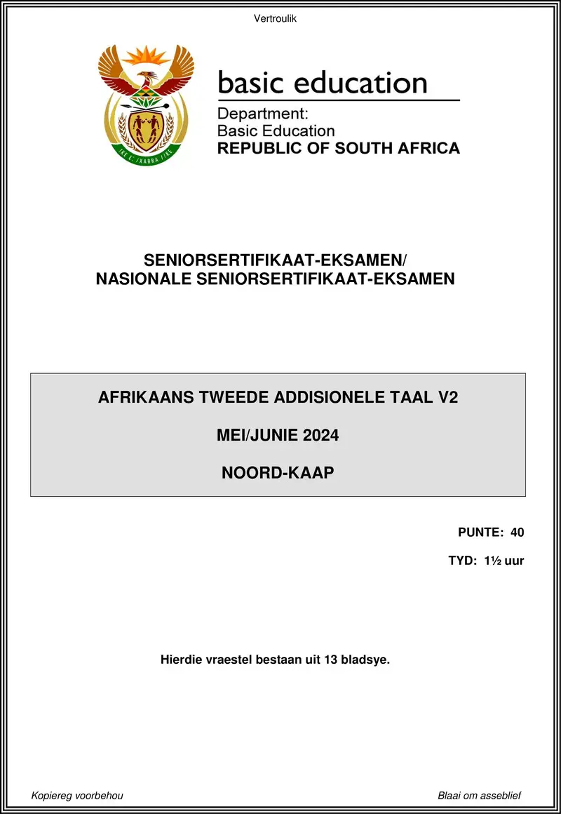 Afr Sal P2 May June 2024 Northern Cape