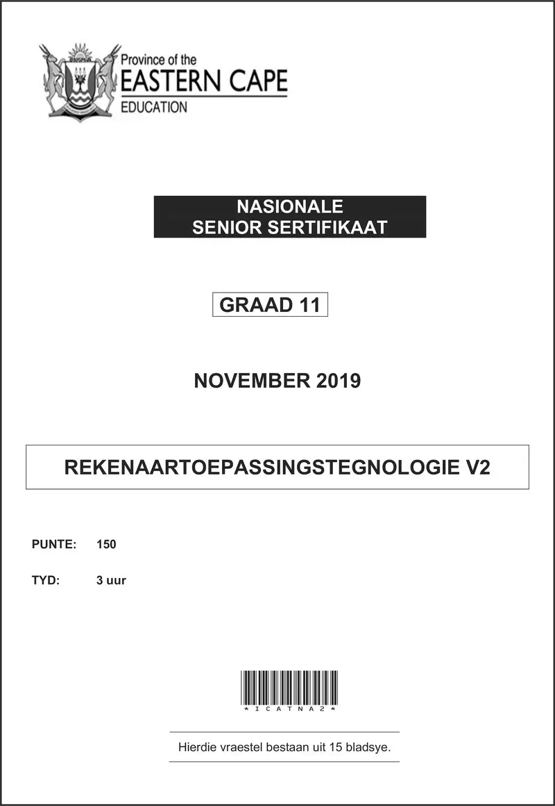 Cat P2 Gr11 QP November 2019 Afr Dd
