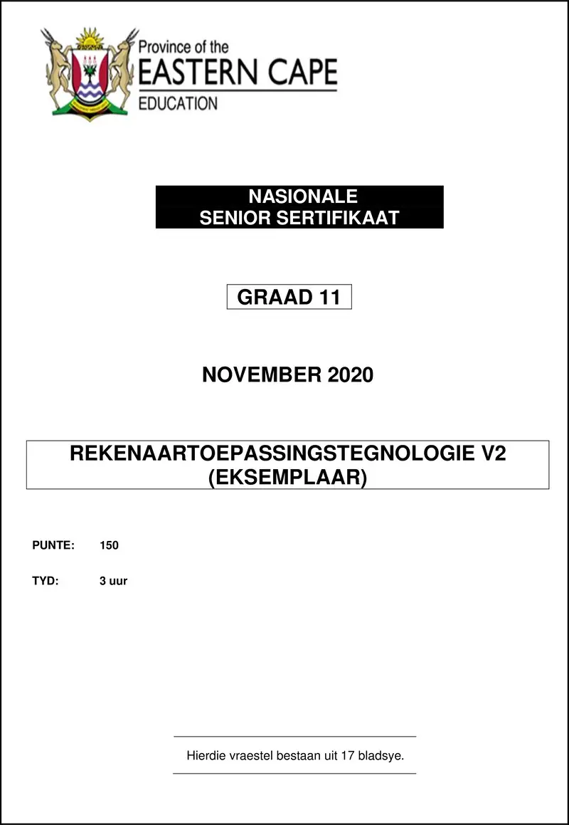 Cat P2 Gr11 QP November 2020 Afr