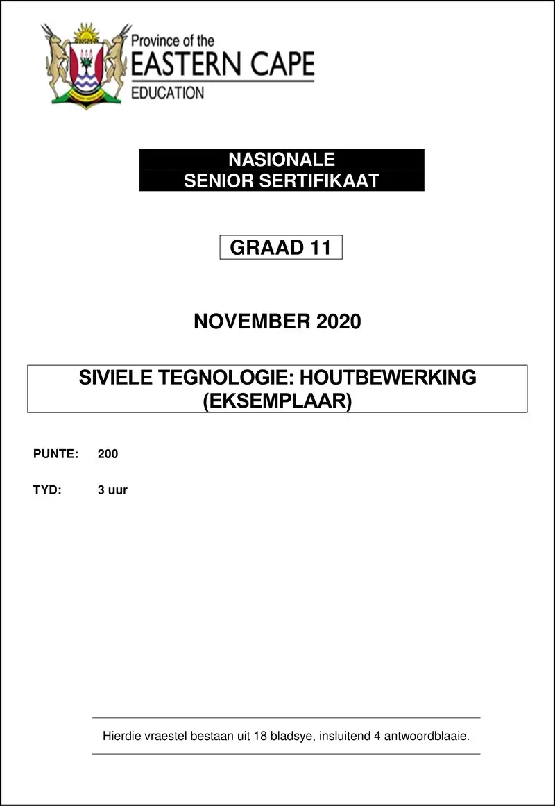 Grade 11 Siviele Tegnologie past paper 2020 – cvlt gr11 qp afr nov 2020 hbw finaal 2