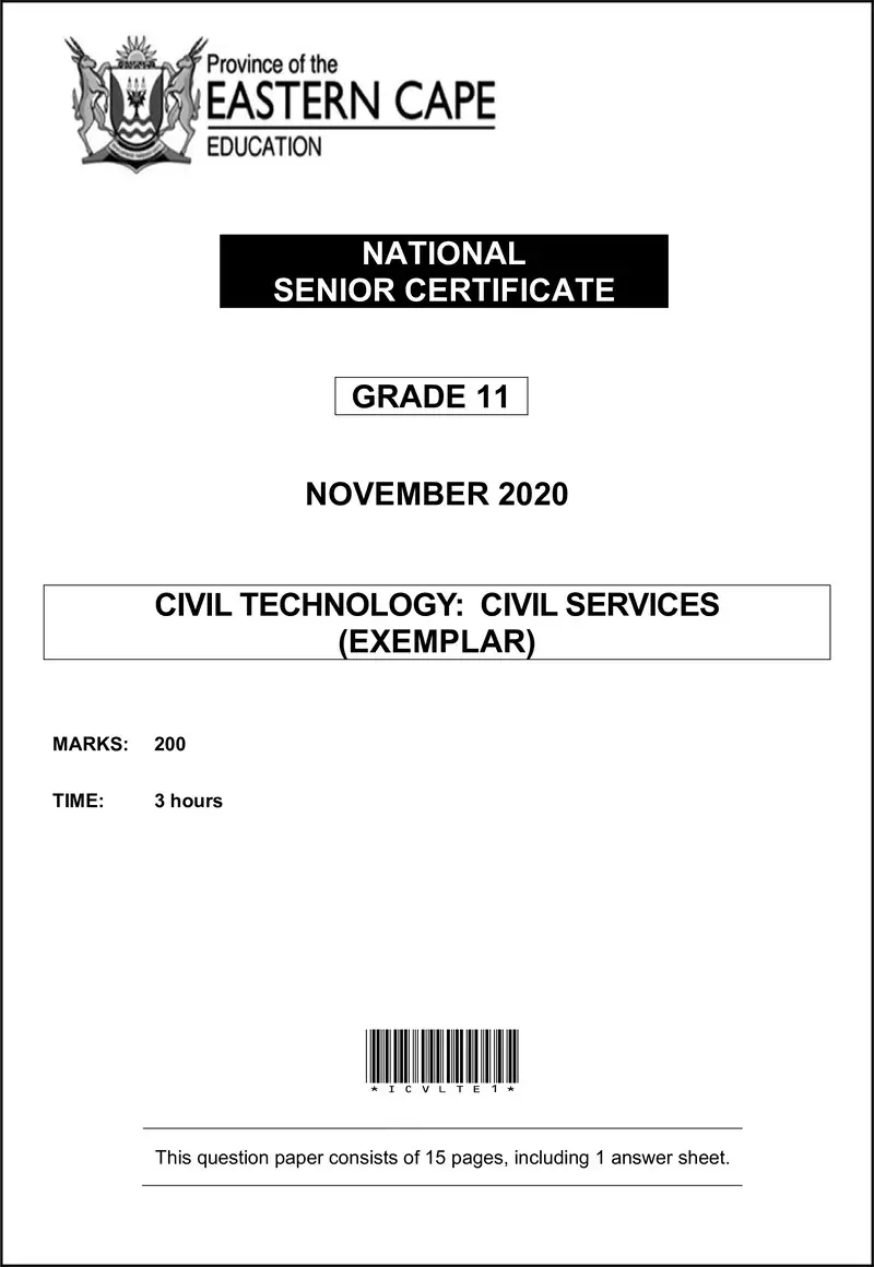 Cvlt Gr11 QP Memo Nov2020 Civil Services Eng D