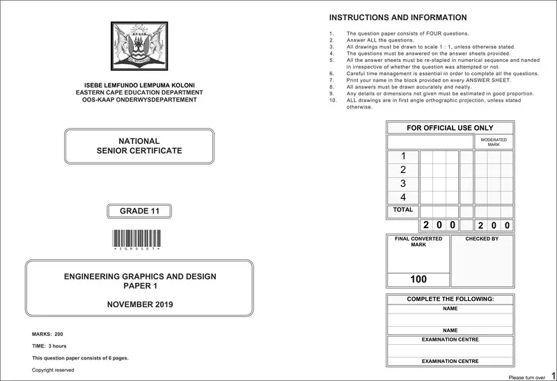 Grade 11 Design past paper 2019 – egd p1 gr 11 eng qp d