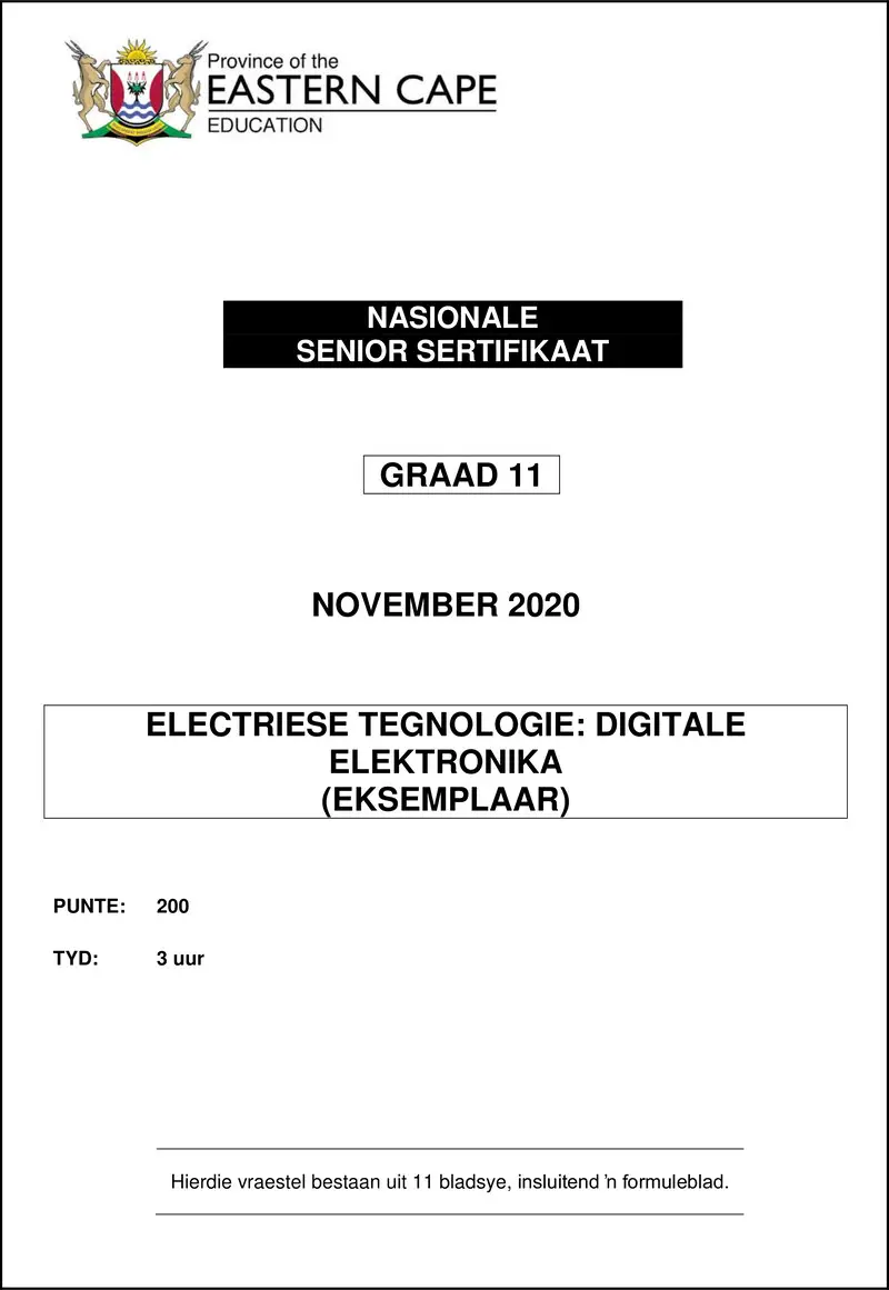 Elec Tech Gr11 QP Nov2020 Digital Afr
