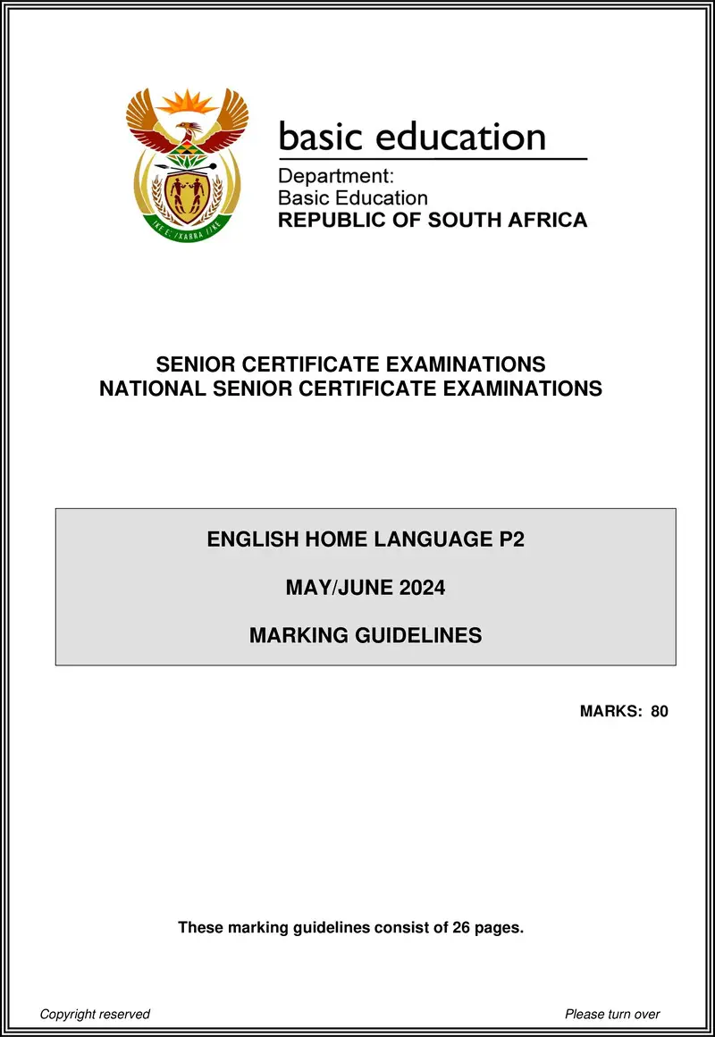Eng Hl P2 May June 2024 Mg