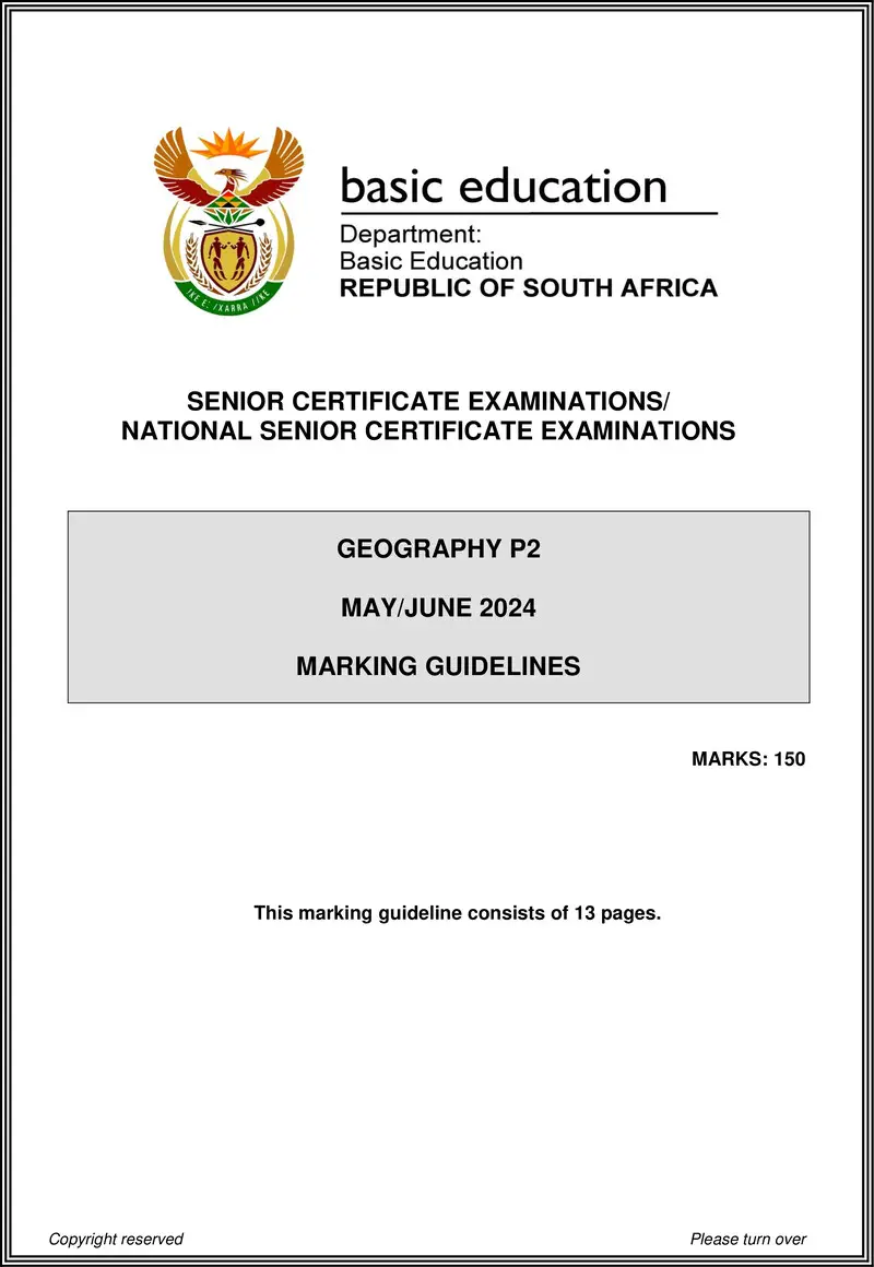 Geography P2 May June 2024 Mg Eng