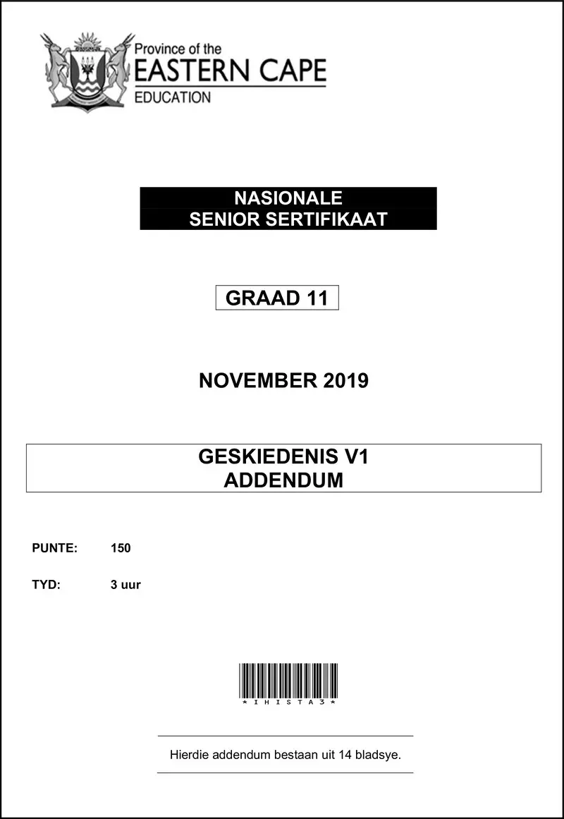 History P1 Gr11 Addendum Nov2019 Afr D