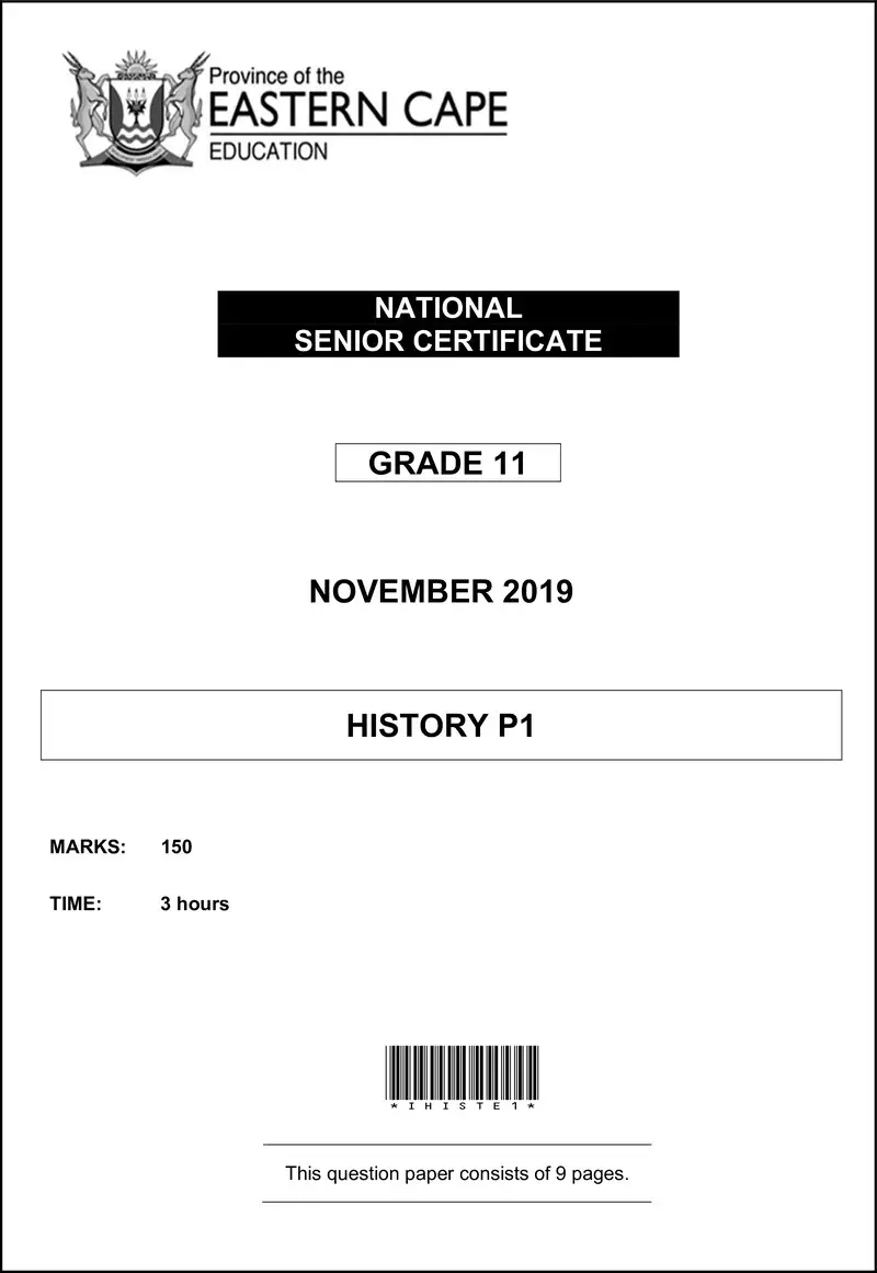 History P1 Gr11 QP Nov2019 Eng D
