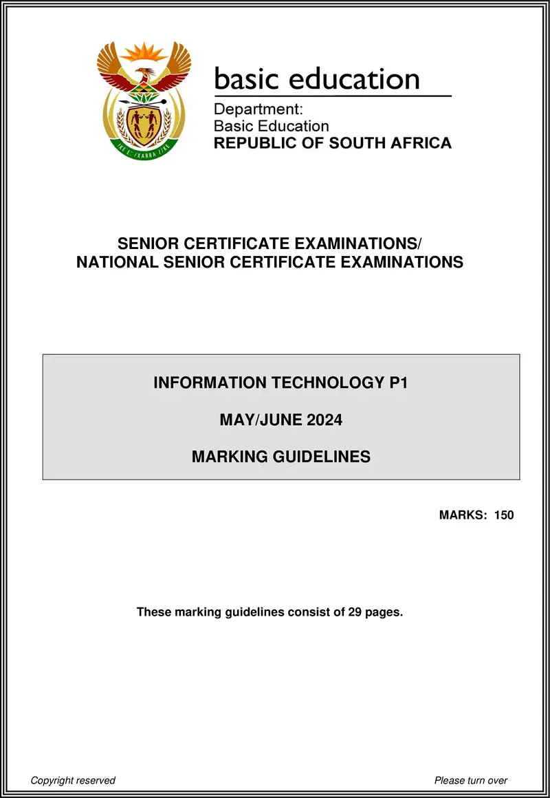 Information Technology P1 May June 2024 Mg Eng
